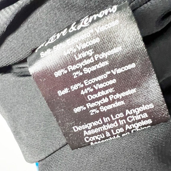 NWT For Love and Lemons Marley mini dress black floral puff sleeve Size Large - Picture 6 of 9